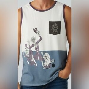 Disney Parks Haunted Mansion Tank Top Medium Hitchhiking Ghosts Shirt Unisex